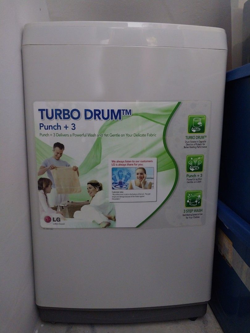 LG Turbo Drum Washing Machine, TV & Home Appliances, Washing Machines and Dryers on Carousell