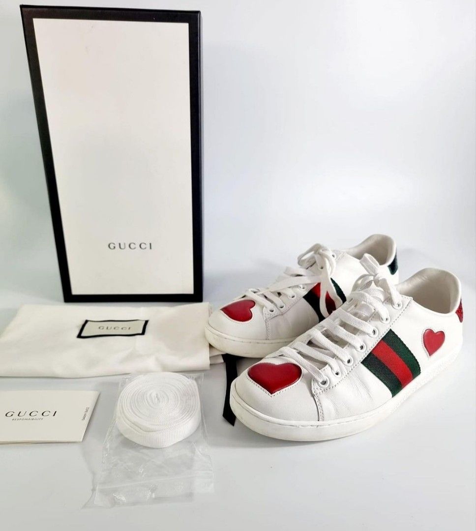 Gucci heart trainers outlet