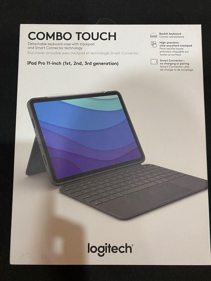 Clavier et étui - tablette - logitech - combo touch ipad air pro