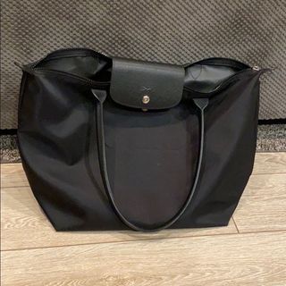 Le Pliage Energy L Handbag Black - Recycled canvas (L1515HSR001)