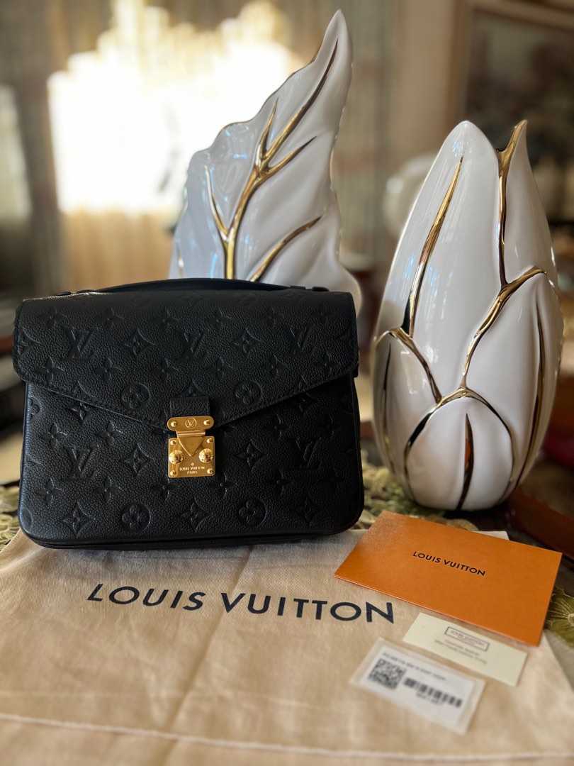 LV Pochette Metis Monogram Empreinte Noir, Luxury, Bags & Wallets on  Carousell