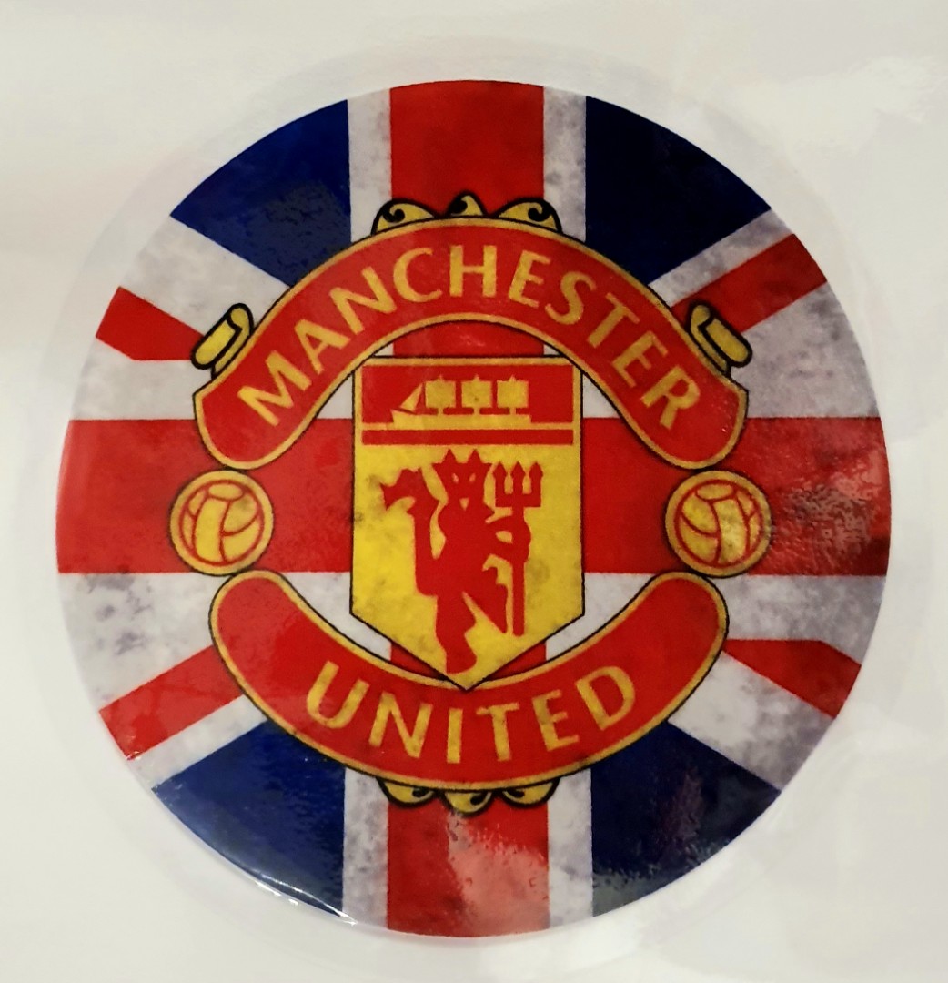 Manchester United Union Jack Car Decal, Hobbies & Toys, Stationery ...