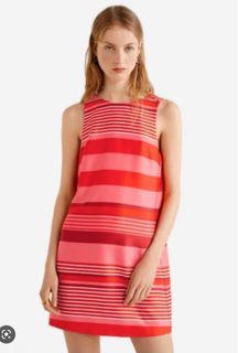 Mango Red Stripes Dress