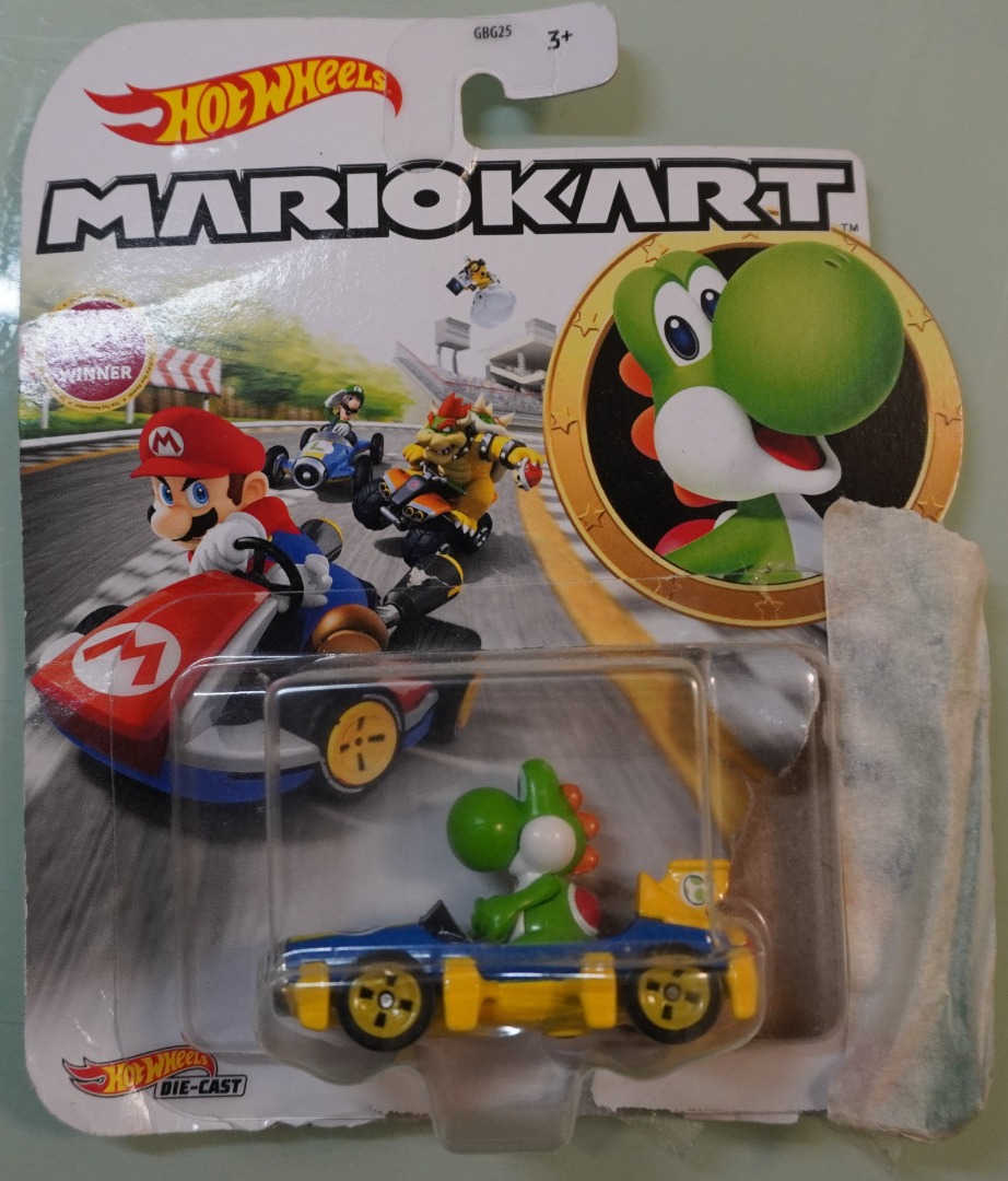 Mario Kart Yoshi(Hotwheels, Diecast, Nintendo, Super Mario, Mario Bros