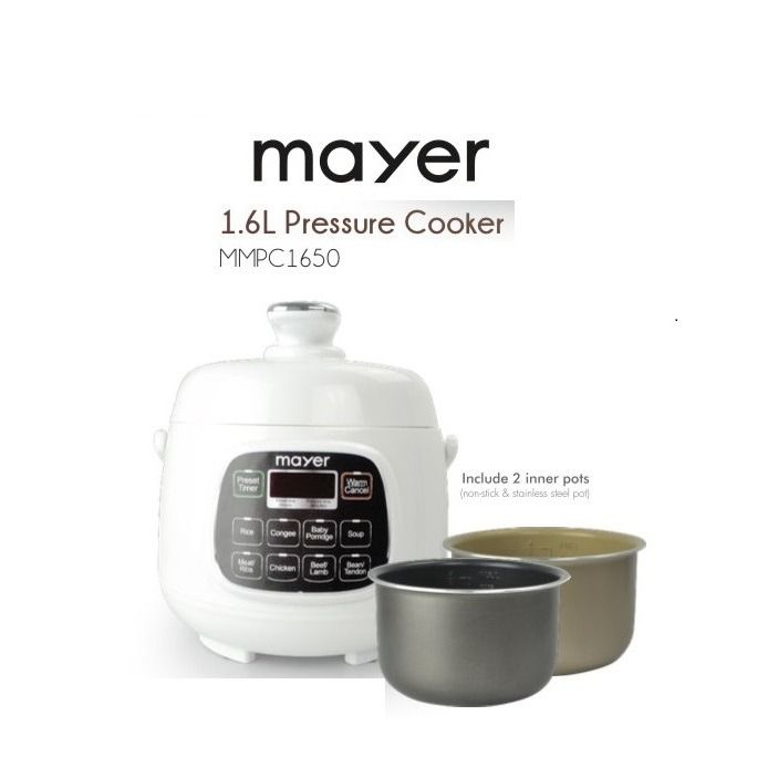 Mayer 1.6L Mini Pressure Cooker MMPC1650