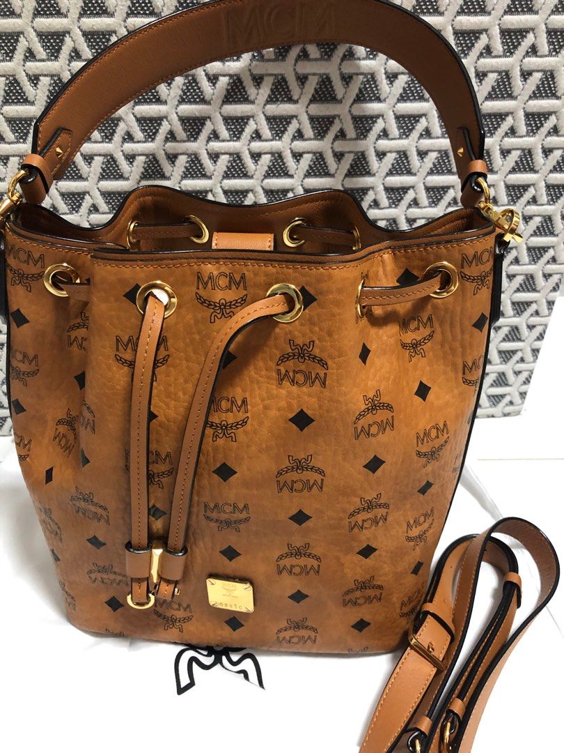 Mcm small bucket bag on sale