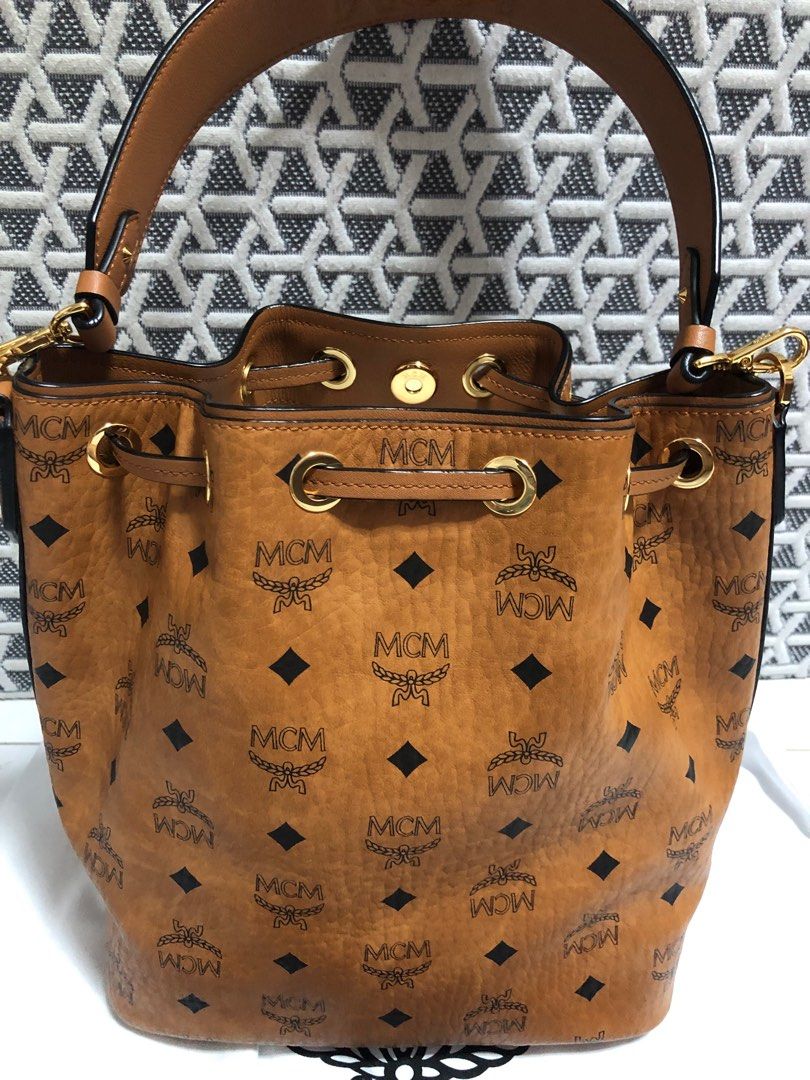 MCM Bucket Bag, Luxury, Bags & Wallets on Carousell