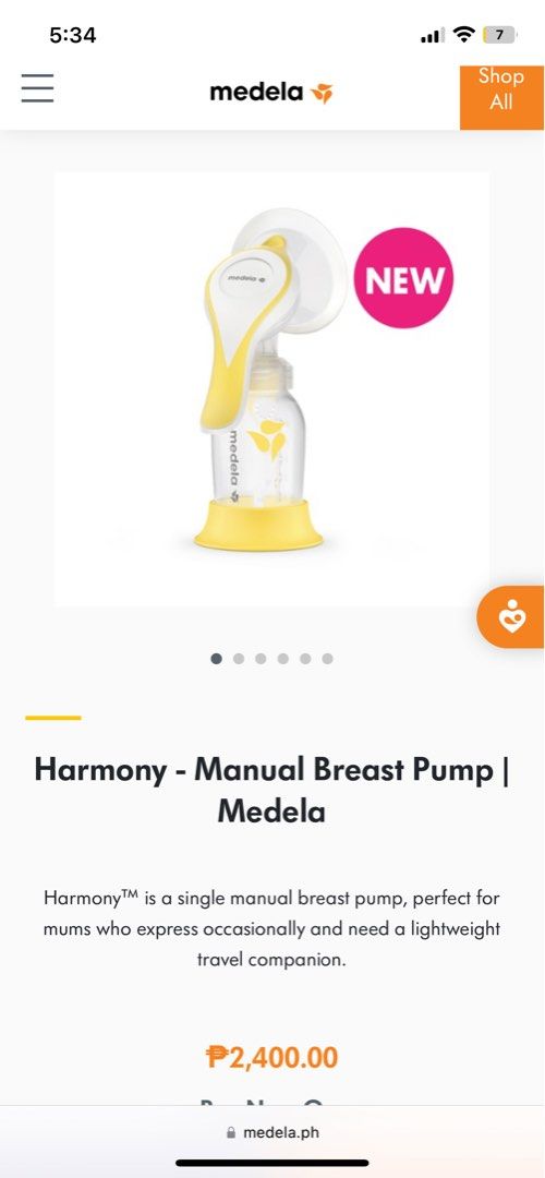 Harmony - Manual Breast Pump, Medela