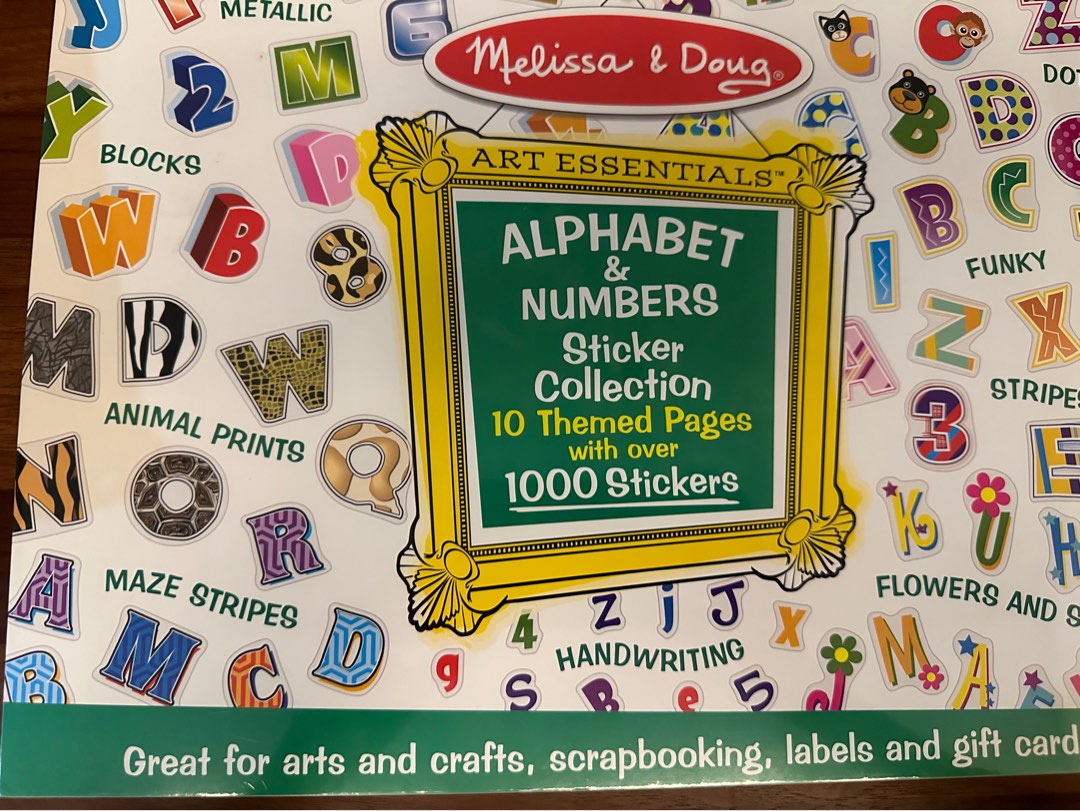 Melissa and doug alphabet stickers clearance