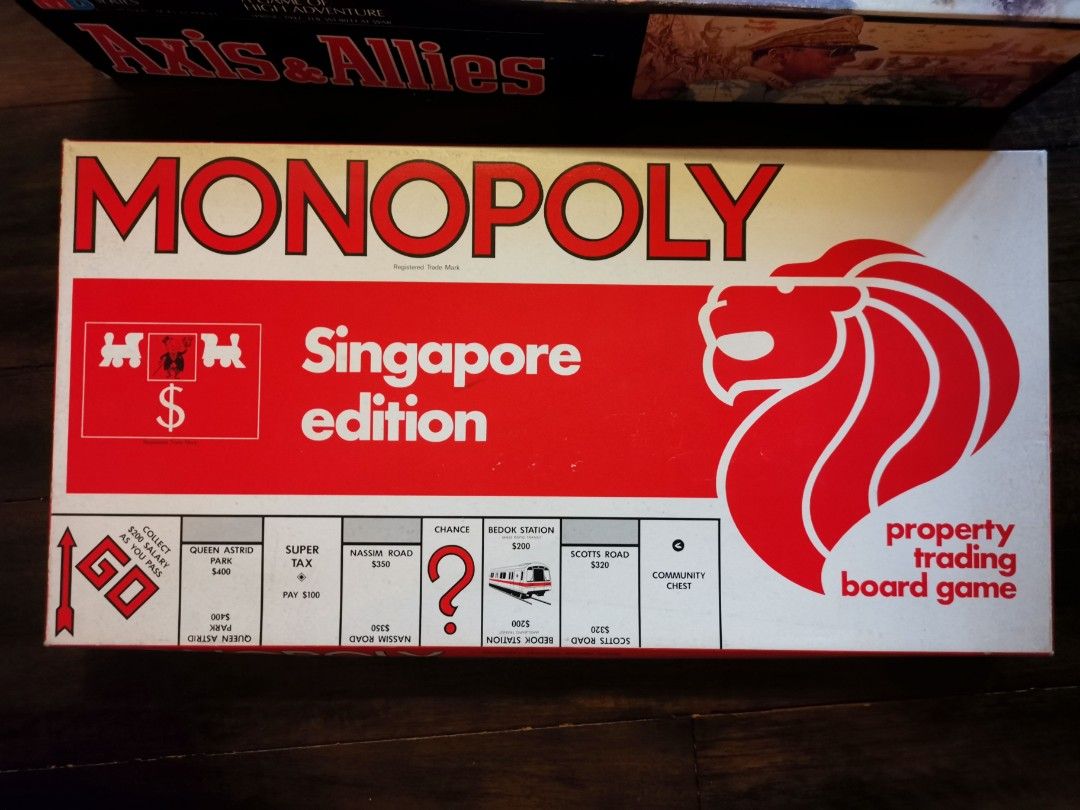 Monopoly board game Singapore edition, Hobbies & Toys, Memorabilia