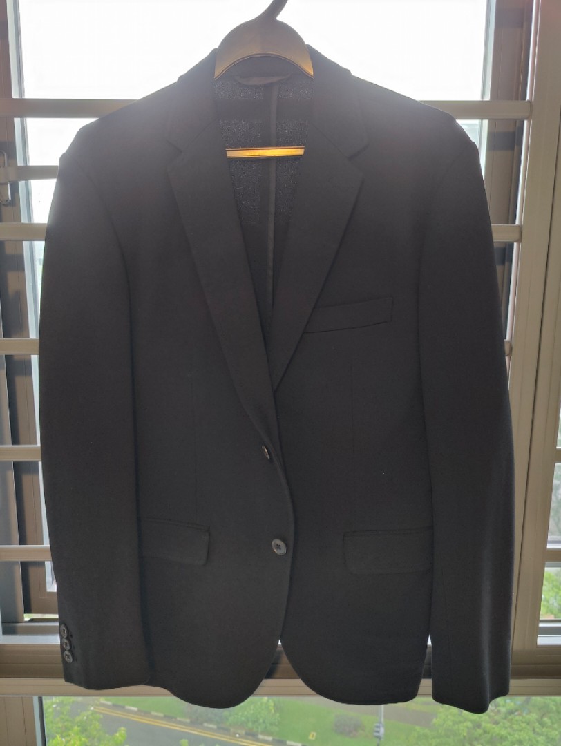 Muji Blazer (black, size S), Men's Fashion, Coats, Jackets and ...