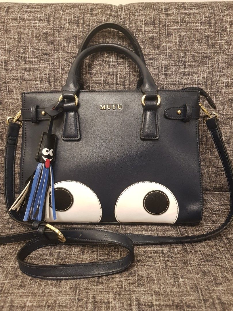 MUYU 2 WAY STAND ALONE NAVY BLUE Women s Fashion Bags Wallets Cross body Bags on Carousell