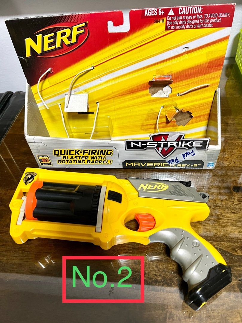 Nerf (Category: Action & Battle Toys) located in Singapore. Submitted by blessed_happ (Listing ID 1229458474, Image 3). Description: Need Series Please PM for price (only for sincere buyer 🙏) Kindly let me know the no. that you are interested. No.1_ No.2_ No.3_ No.4_ No.5_ No.6_ No.7_ .