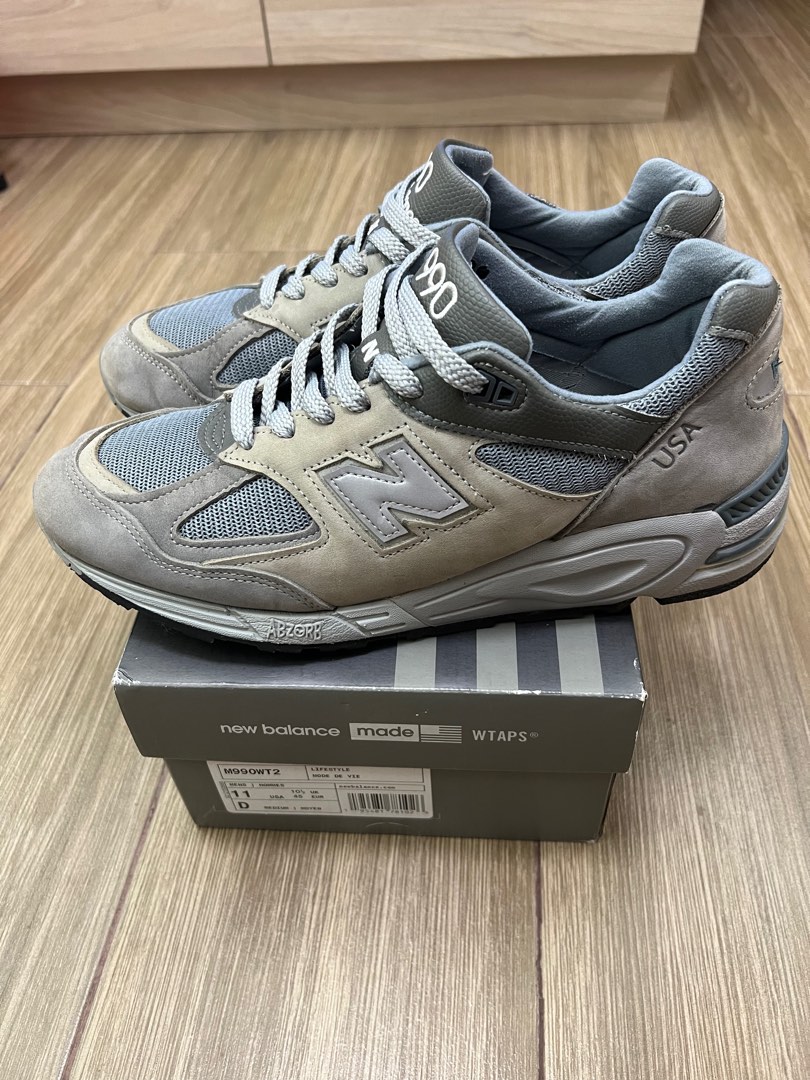 New Balance 990v2 WTAPS US11, 男裝, 鞋, 波鞋- Carousell