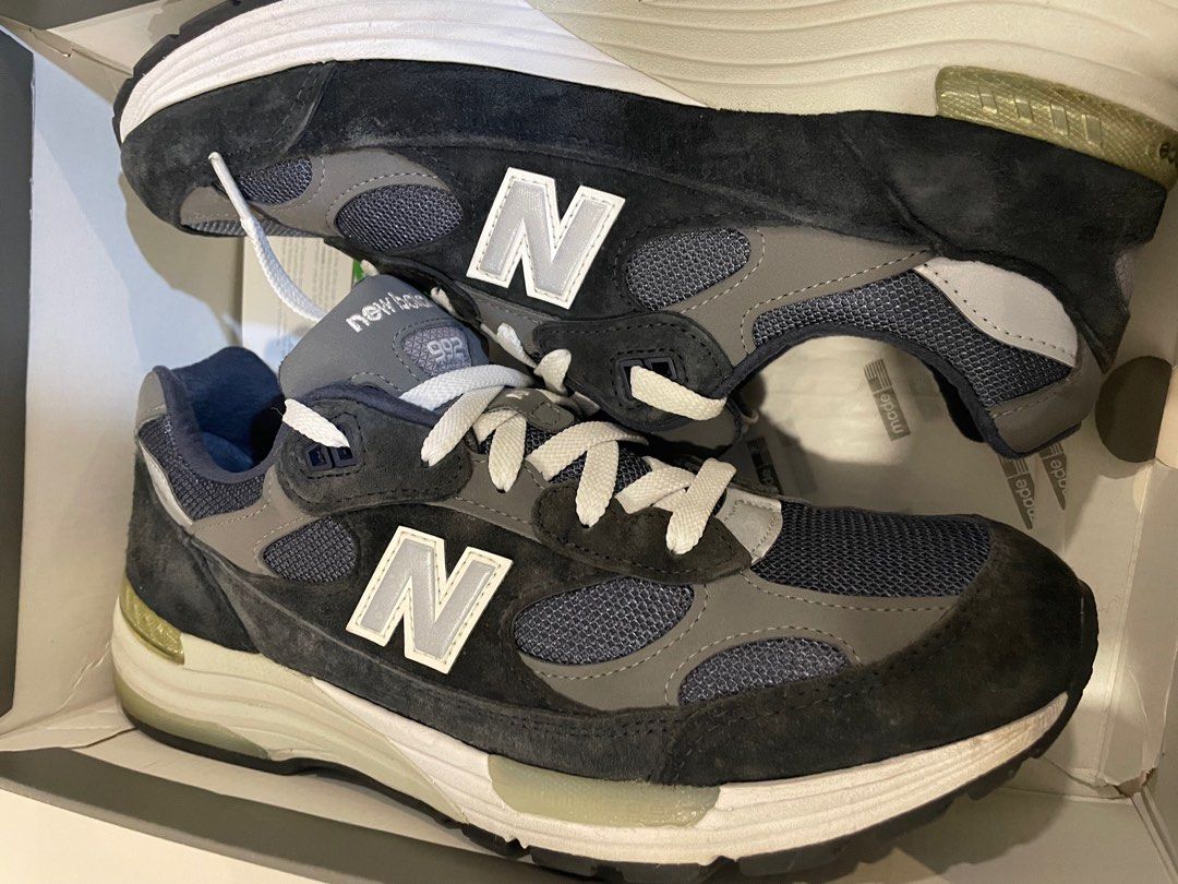 New Balance 992 Navy Men s Fashion Footwear Sneakers on Carousell