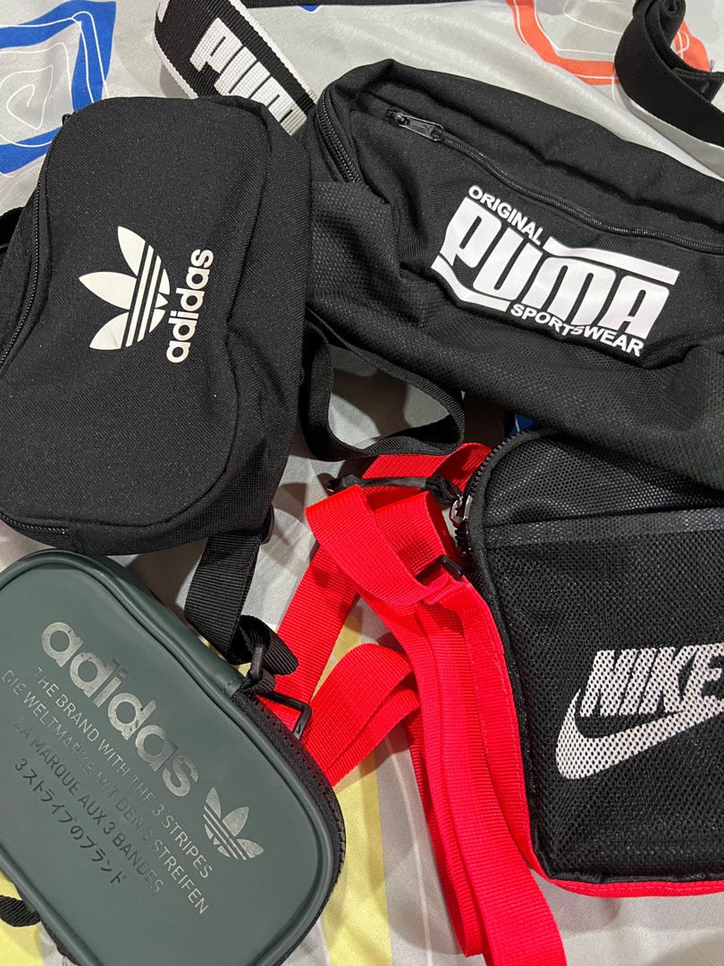 Puma nike shop adidas bags