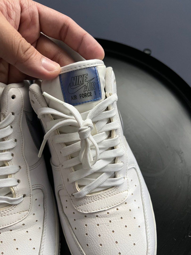 nike air force 1 low oversized swoosh white racer blue