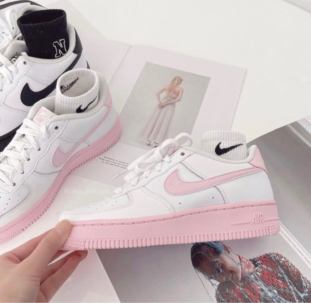 Nike Air Force 1 with Pink Sole Women s Fashion Footwear