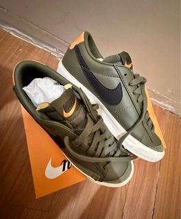 Nike Blazer Low ‘77 Shoes in Olive Color