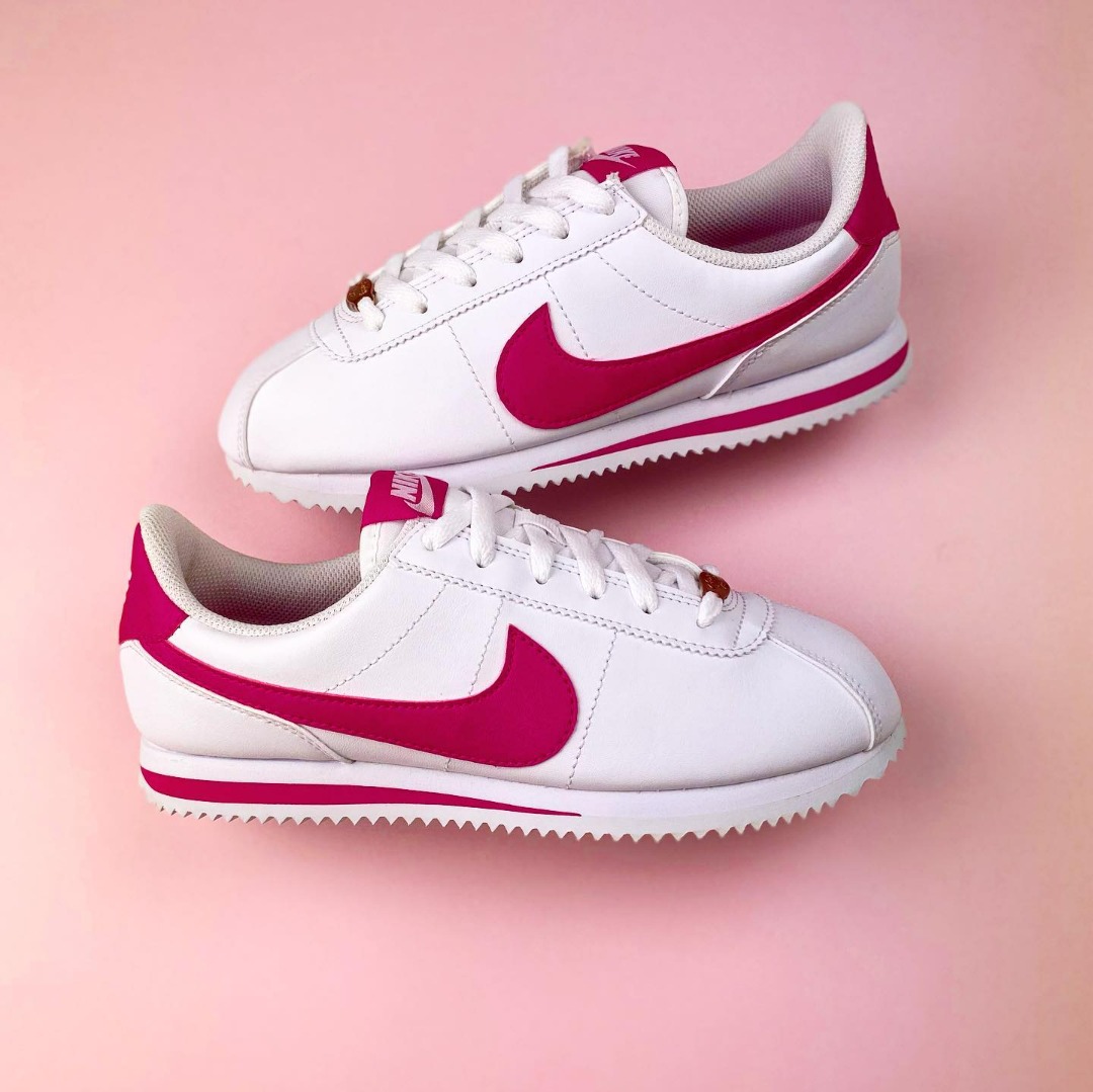 Pink nike cortez discount