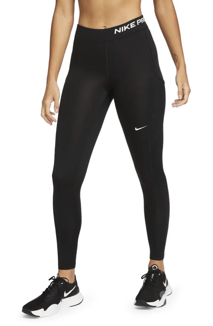 Nike Pro Therma FIT Mid Rise Pocket Leggings Women s Fashion
