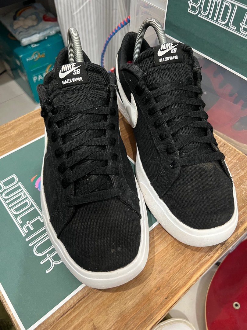 Nike SB Blazer Vapor Black White 11UK Men s Fashion Footwear