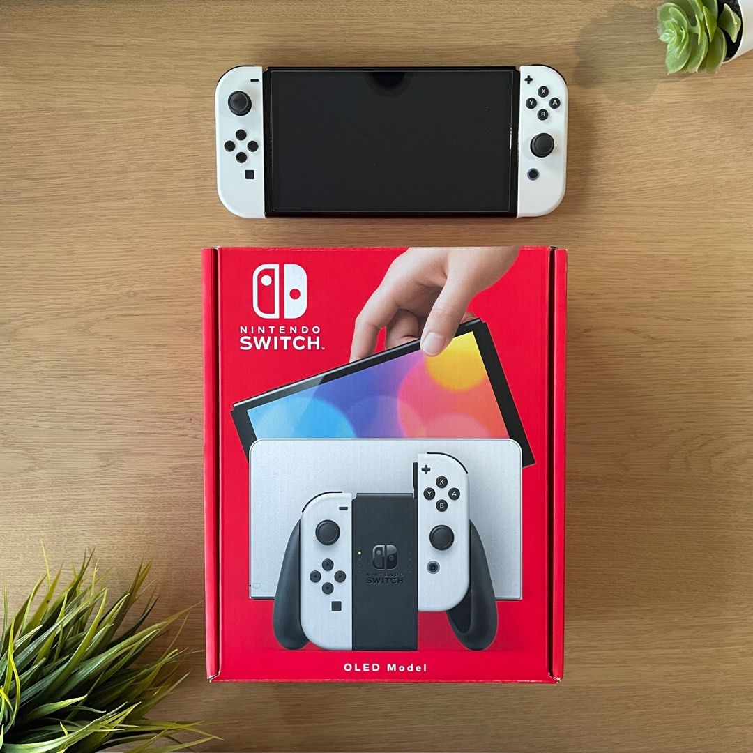 Nintendo Switch Console OLED Model (White), Video Gaming, Video Game