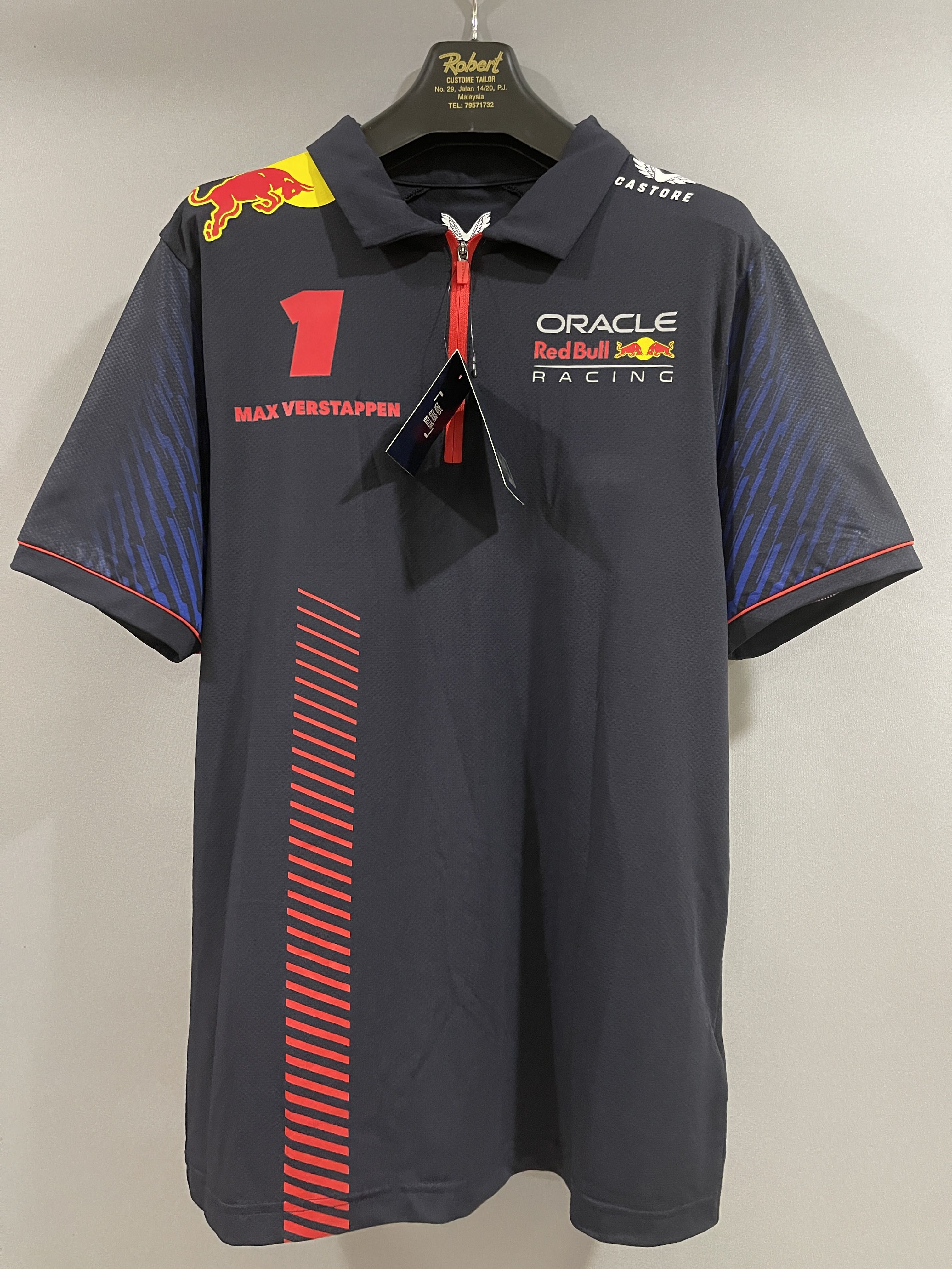 Official Castore 2023 F1 Red Bull Racing Max Verstappen Polo, Men's ...
