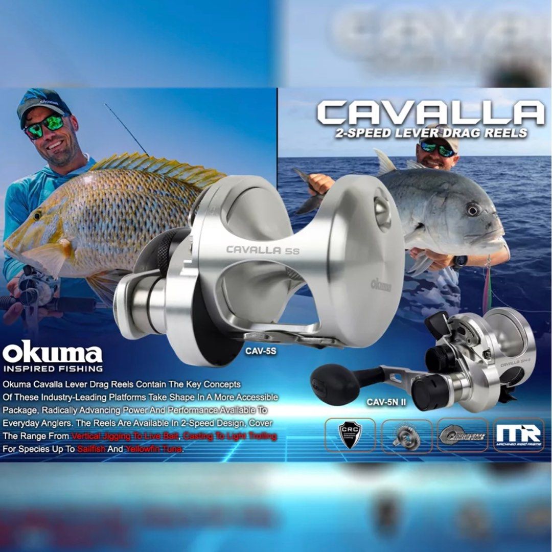 Okuma Cavalla 5N - II LX, Sports Equipment, Fishing on Carousell