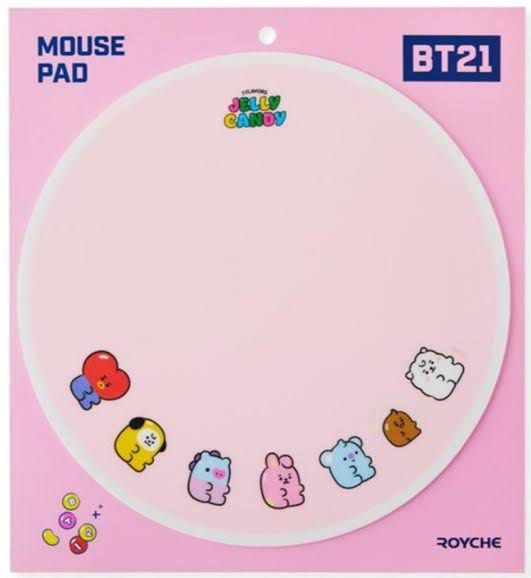 [ONHAND] BT21 BTS MOUSE PAD (Category: Mouse & Mousepads) located in Manila. Submitted by shoppers1999 (Listing ID 1229637511, Image 1). Description: - authentic & brand new! - BT21 mouse pad - from LINE FRIENDS KOREA.