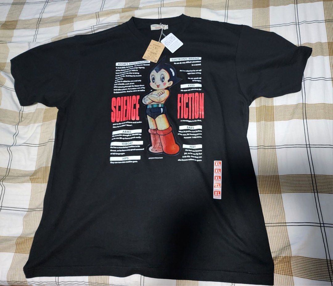 Original Astro Boy Holographic Graphic Shirt Tee, Men's Fashion