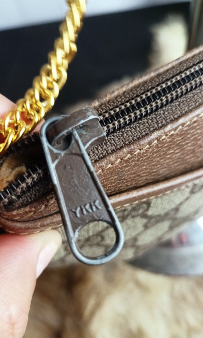 Ykk zipper on gucci bag clearance