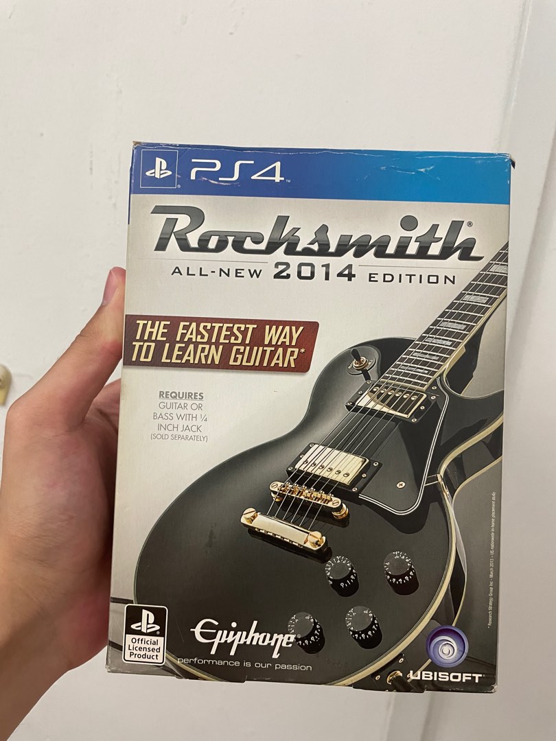 Original PS4 guitar rocksmith all-new 2014 CD game full SET, Video Gaming, Video Games, PlayStation on Carousell