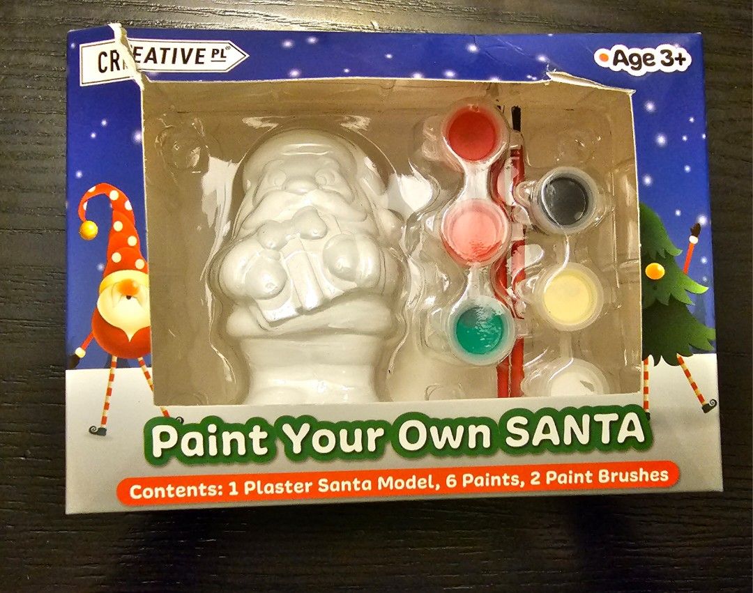 Paint your own Santa, Hobbies & Toys, Stationery & Craft, Handmade