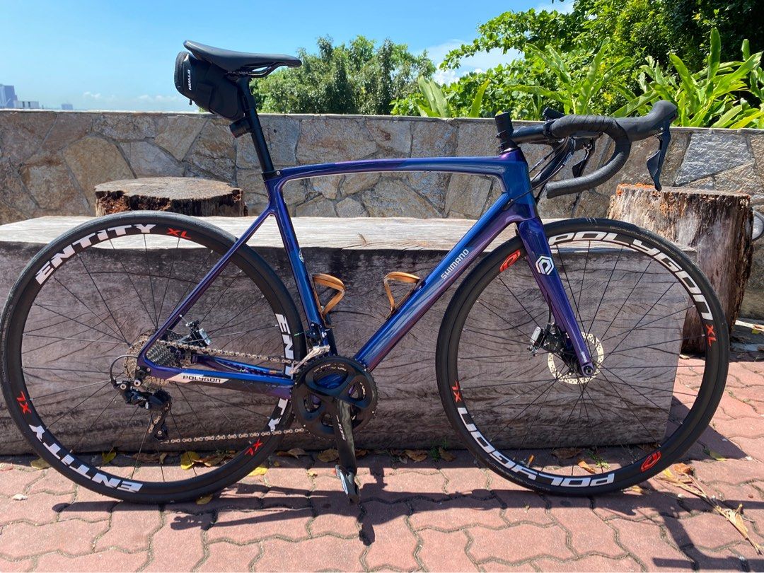 Polygon Strattos S7 Disc Power Meter included road bike Sports Equipment Bicycles Parts Bicycles on Carousell