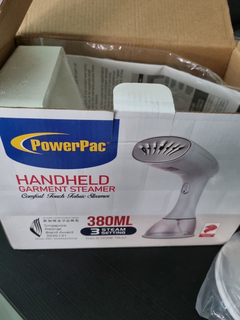 PowerPac handheld garment steamer, TV & Home Appliances, Irons