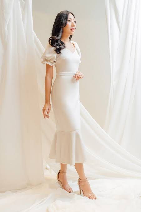 preloved Karimadon Modern Filipiniana Dress Gown