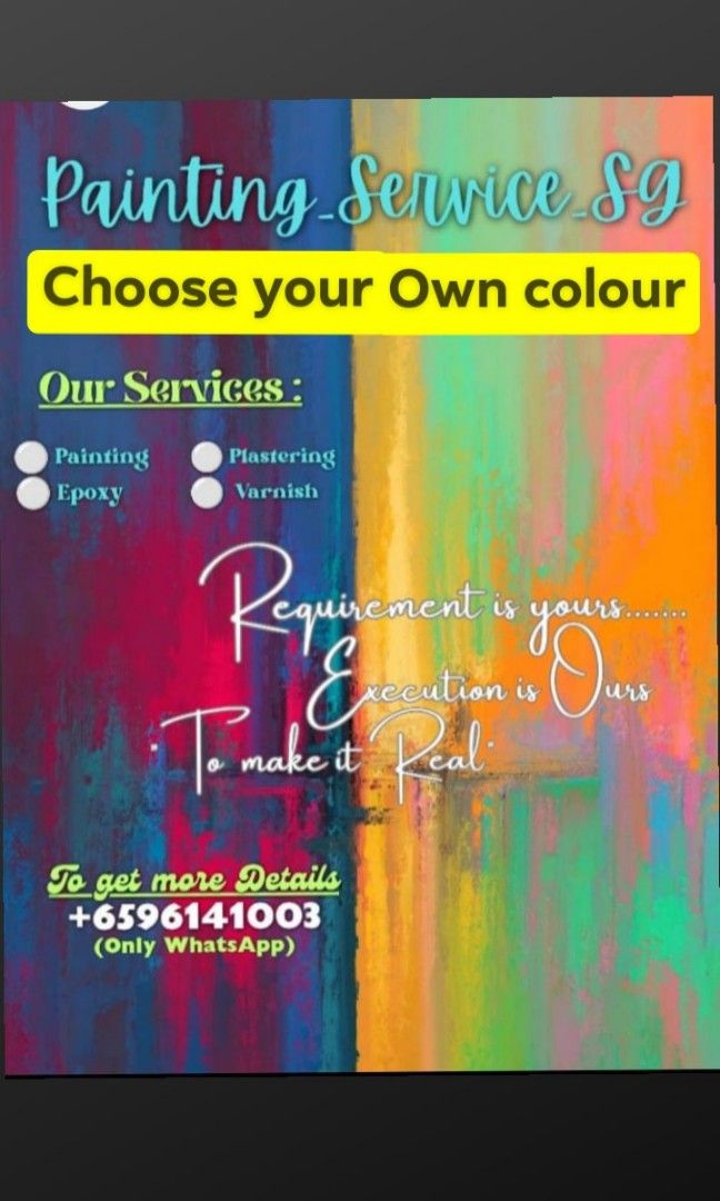 painting service / epoxy service / plastering service / varnish service