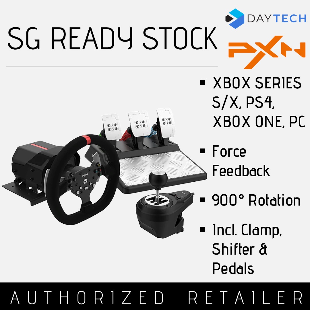 PXN V10 Force Feedback USB Racing Wheel PC XBOX SERIES XBOX ONE PS4 PS3