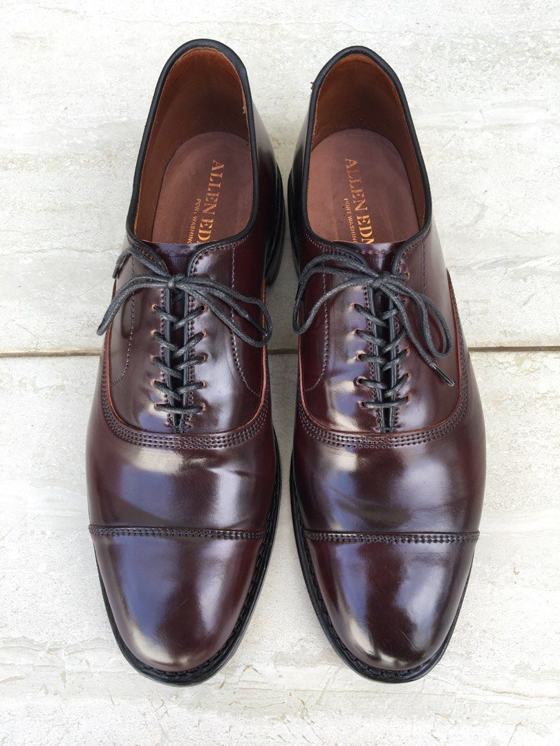 Rare Allen Edmonds Park Avenue Burgundy Shell Cordovan US 9D