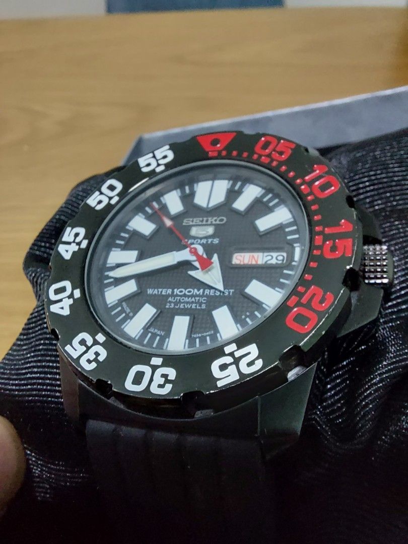 Seiko mini monster black sales