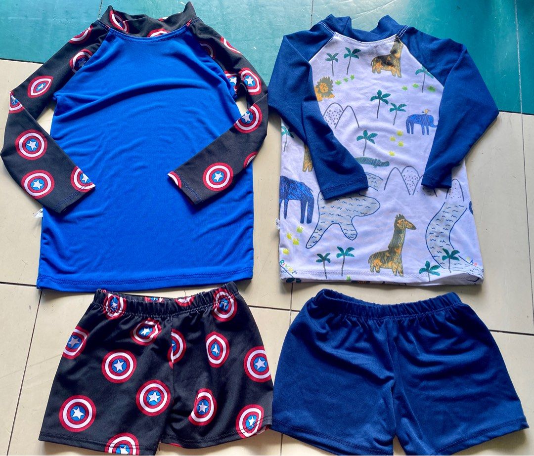 Rash Guard swimming attire 12yrs old TAKE ALL, Babies & Kids, Babies