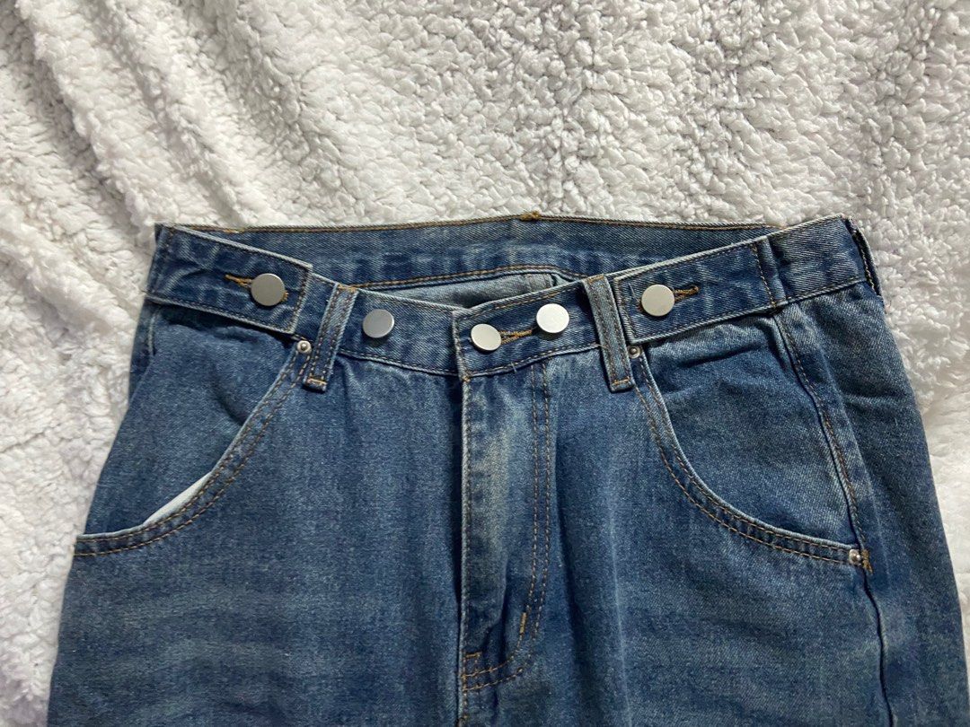 Checkered discount ripped jeans