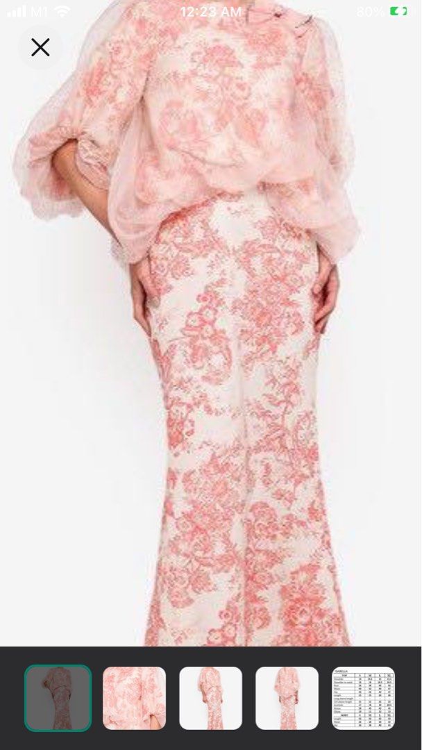 Rizalman Raya modern kurung puffy lace/ Function/ Wedding