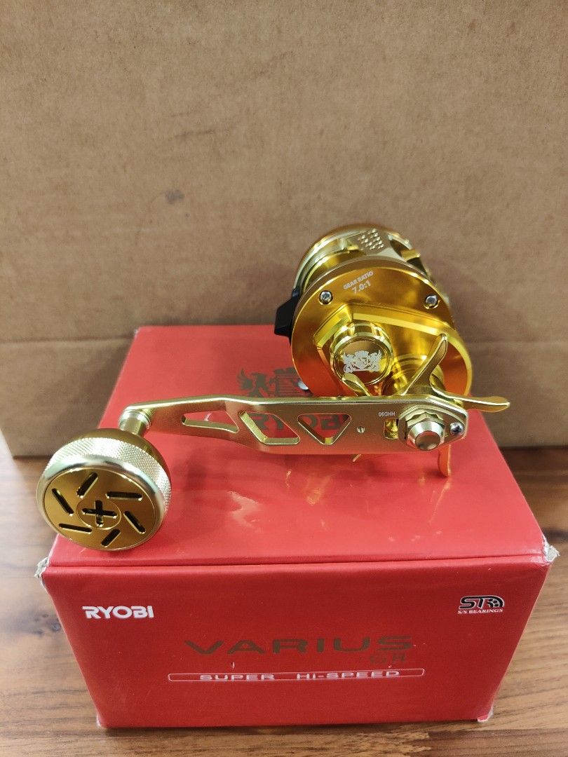 Moulinet Casting Ryobi VARIUS GR30 - Slow Jigging, 10+1 Roulements, Frein 15kg | Pêche Mer Lourde