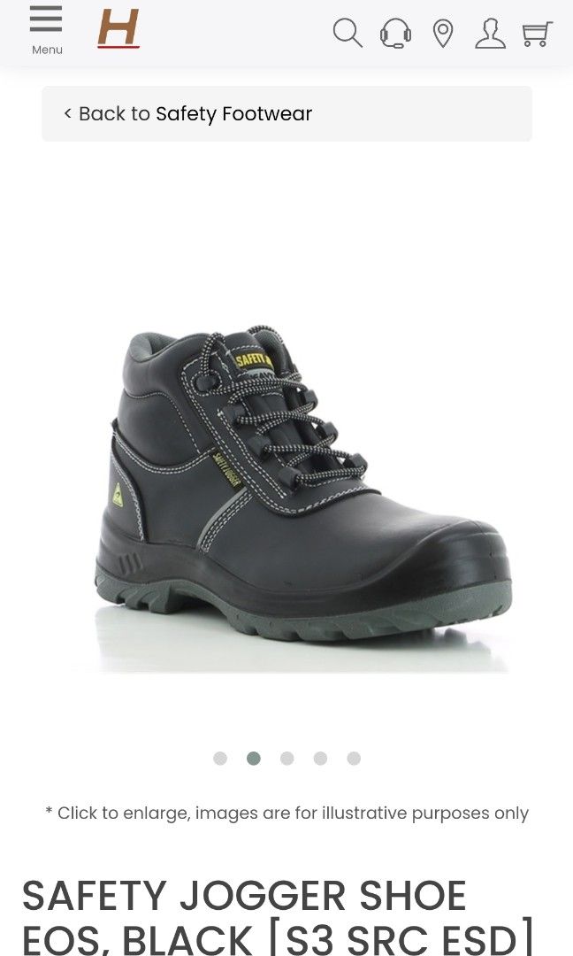 Safety jogger industrial woth steel tow., Everything Else on Carousell