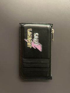 Saint Laurent Lightening Zip Card Holder