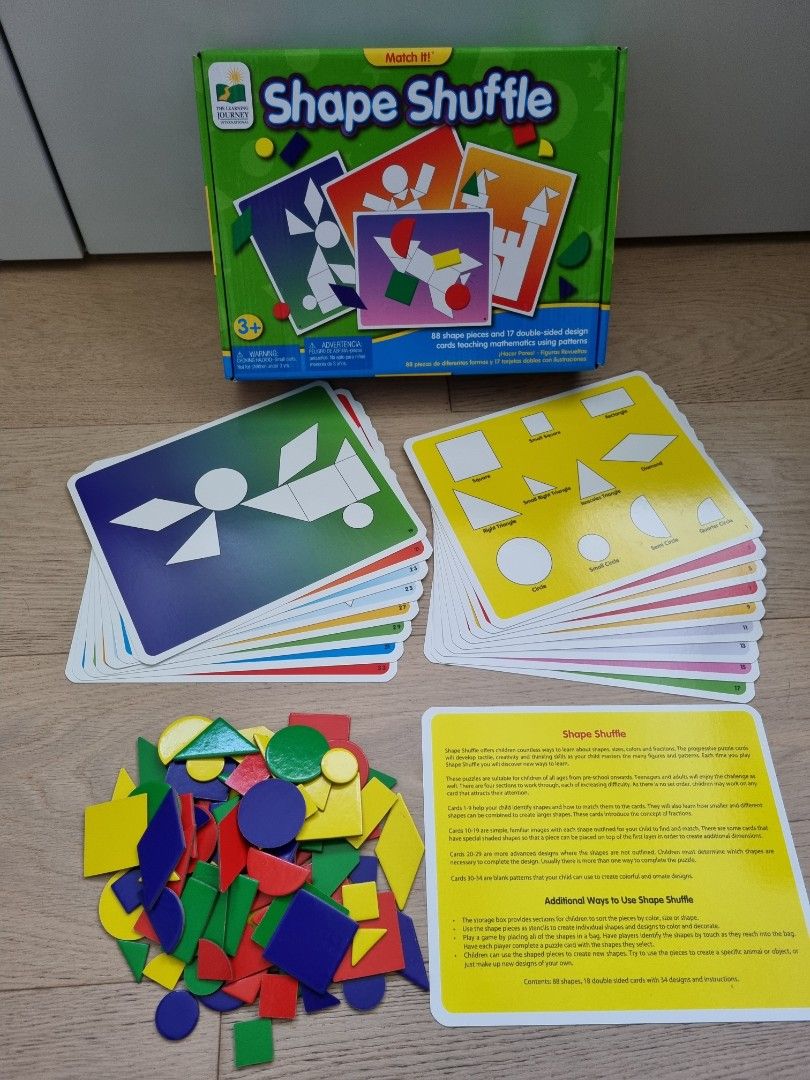 Shape Shuffle Learning Game, Hobbies & Toys, Toys & Games on Carousell