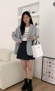 Shkev 雪可-可可歐蕾後開衩西外 #23吃土季