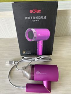 艾波嚴選～~ Solac HCL-501 負離子生物陶瓷吹風機 (桃粉色)